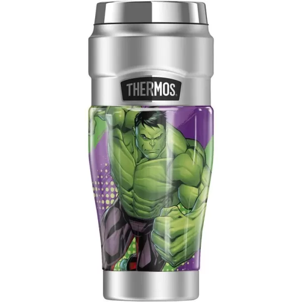 THERMOS MARVEL  Hulk Incredible STAINLESS KING Stainless Steel Travel Tumbler Vacuum insulated amp Double Wall 16oz1 Count Pack of 1 Hulk