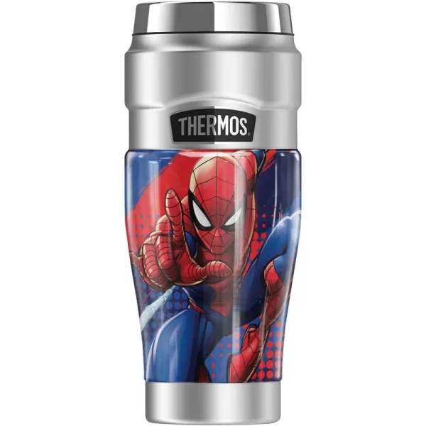 THERMOS MARVEL  Hulk Incredible STAINLESS KING Stainless Steel Travel Tumbler Vacuum insulated amp Double Wall 16oz1 Count Pack of 1 SPIDER AMAZING