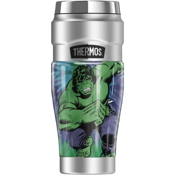 THERMOS MARVEL  Hulk Tie Dye STAINLESS KING Stainless Steel Travel Tumbler Vacuum insulated amp Double Wall 16oz16 oz Tumbler Hulk