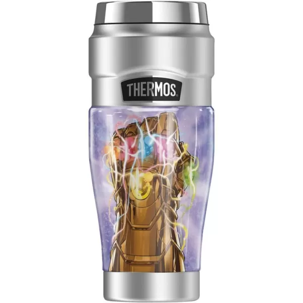 THERMOS MARVEL  Thanos Galaxy The Avengers STAINLESS KING Stainless Steel Travel Tumbler Vacuum insulated amp Double Wall 16oz16 oz Tumbler Thanos Infinity Gauntlet