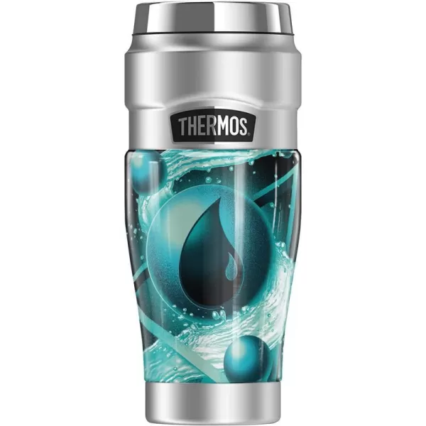 THERMOS Magic The Gathering Red Mana Stylized STAINLESS KING Stainless Steel Travel Tumbler Vacuum insulated amp Double Wall 16oz16 oz Tumbler BLUE MANA STYLIZED