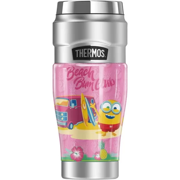 THERMOS Minions Beach Bum Dave STAINLESS KING Stainless Steel Travel Tumbler Vacuum insulated amp Double Wall 16oz16 oz Tumbler BEACH BUM BOB