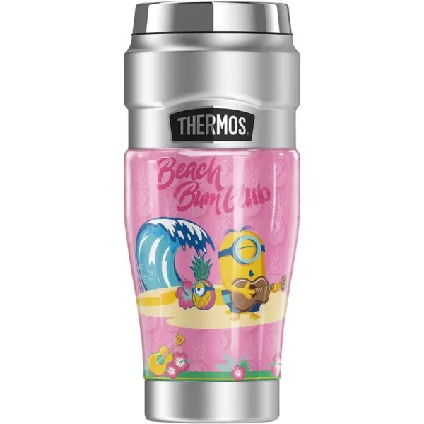 THERMOS Minions Beach Bum Dave STAINLESS KING Stainless Steel Travel Tumbler Vacuum insulated amp Double Wall 16oz16 oz Tumbler BEACH BUM STUART