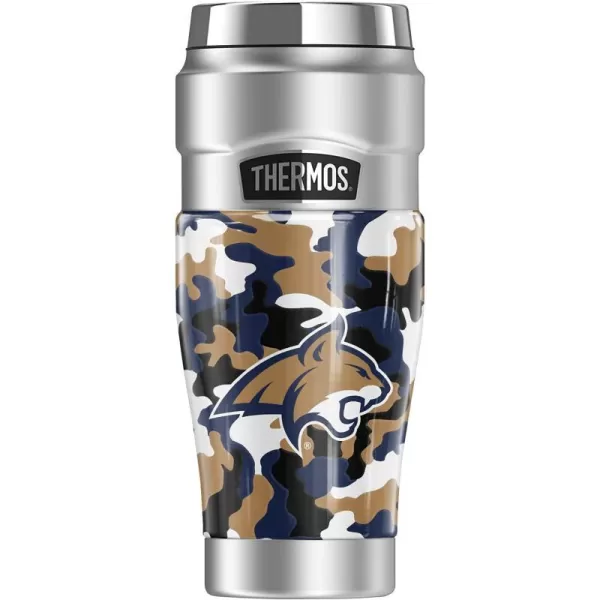 THERMOS Montana State University Official Collection STAINLESS KING Stainless Steel Travel Tumbler Vacuum insulated amp Double Wall 16ozCamo