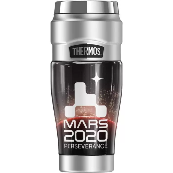 THERMOS Nasa Mars 2020 Red Planet STAINLESS KING Stainless Steel Travel Tumbler Vacuum insulated amp Double Wall 16oz16 oz Tumbler MARS PERSERVERANCE LOGO