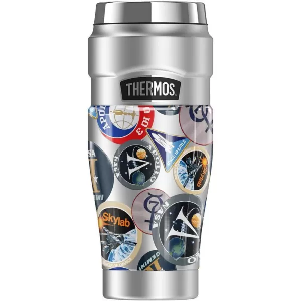 THERMOS Nasa Mission Patch Stickers STAINLESS KING Stainless Steel Travel Tumbler Vacuum insulated amp Double Wall 16ozTHERMOS Nasa Mission Patch Stickers STAINLESS KING Stainless Steel Travel Tumbler Vacuum insulated amp Double Wall 16oz