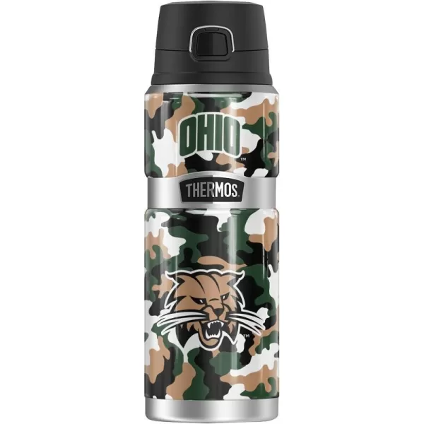 THERMOS Ohio University OFFICIAL TieDye STAINLESS KING Stainless Steel Drink Bottle Vacuum insulated amp Double Wall 24oz24 oz Bottle Camo