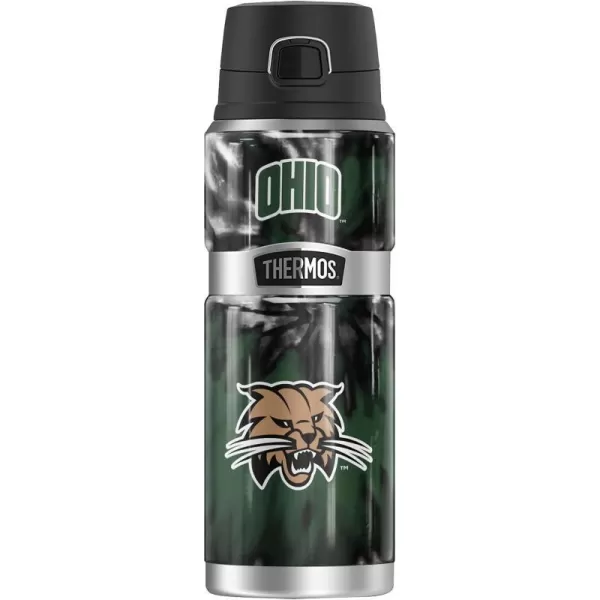 THERMOS Ohio University OFFICIAL TieDye STAINLESS KING Stainless Steel Drink Bottle Vacuum insulated amp Double Wall 24oz24 oz Bottle TIEDYE