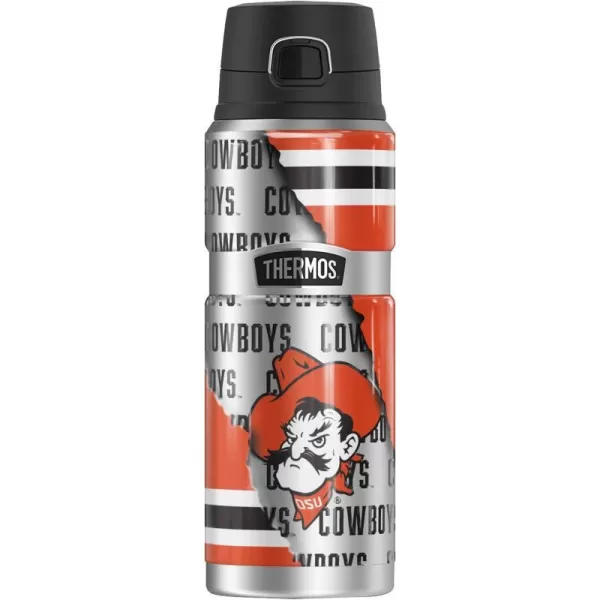 THERMOS Oklahoma State University Official Camo STAINLESS KING Stainless Steel Drink Bottle Vacuum insulated amp Double Wall 24oz24 oz Bottle LET HER RIP