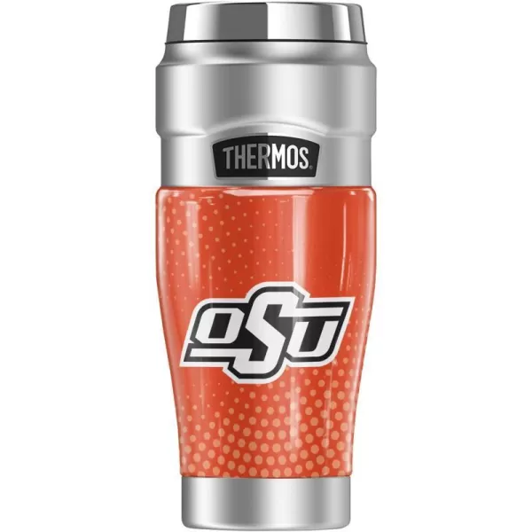 THERMOS Oklahoma State University Official Radial Dots STAINLESS KING Stainless Steel Travel Tumbler Vacuum insulated amp Double Wall 16oz16 oz Tumbler RADIAL DOTS