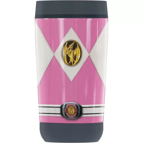 THERMOS Power Rangers Red Ranger Emblem GUARDIAN COLLECTION Stainless Steel Travel Tumbler Vacuum insulated amp Double Wall 12 oz12 oz Tumbler PINK RANGER EMBLEM