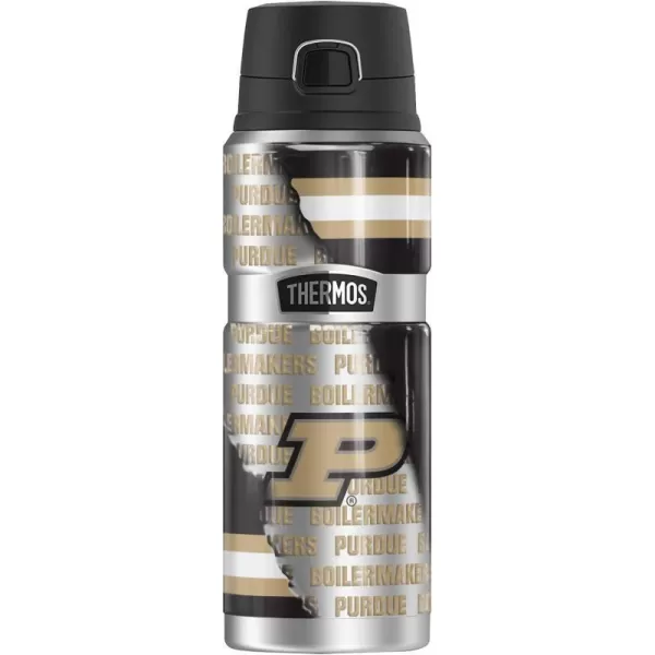 THERMOS Purdue University Camo STAINLESS KING Stainless Steel Drink Bottle Vacuum insulated amp Double Wall 24oz24 oz Bottle LET HER RIP