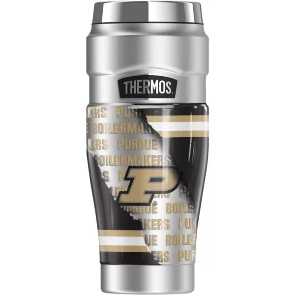 THERMOS Purdue University TieDye STAINLESS KING Stainless Steel Travel Tumbler Vacuum insulated amp Double Wall 16oz16 oz Tumbler LET HER RIP