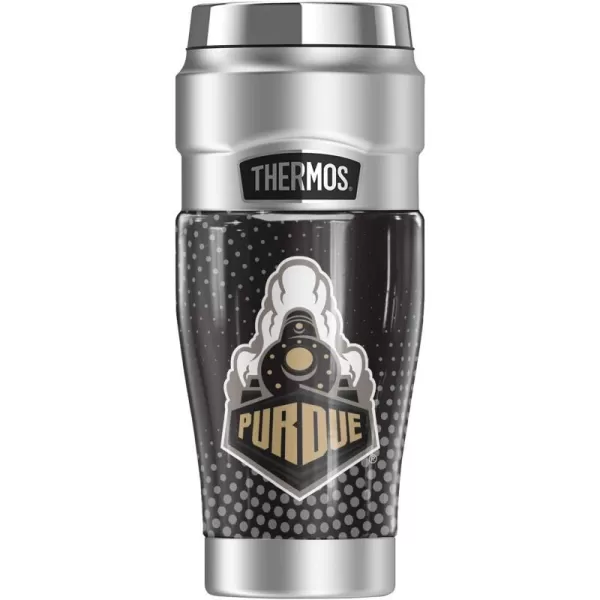 THERMOS Purdue University TieDye STAINLESS KING Stainless Steel Travel Tumbler Vacuum insulated amp Double Wall 16oz16 oz Tumbler RADIAL DOTS