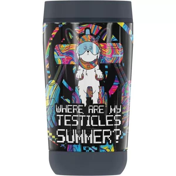 THERMOS Rick and Morty Portal Mayhem GUARDIAN COLLECTION Stainless Steel Travel Tumbler Vacuum insulated amp Double Wall 12 oz12 oz Tumbler SNOWBALL PSYCHEDELIC SWIRL