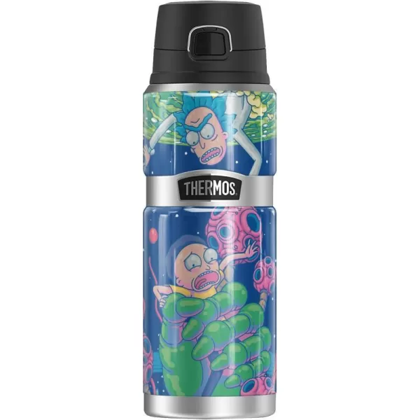 THERMOS Rick and Morty Rick and Morty Rescue STAINLESS KING Stainless Steel Travel Tumbler Vacuum insulated amp Double Wall 16oz24 oz Bottle RESCUE