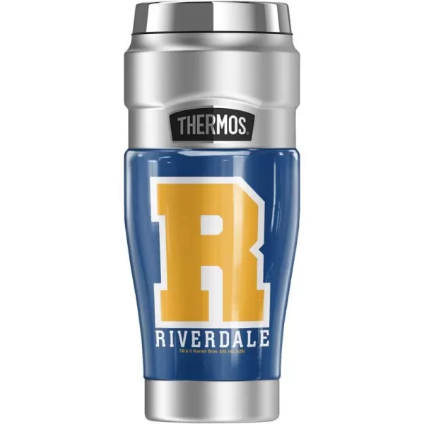 THERMOS Riverdale Varsity Letter STAINLESS KING Stainless Steel Travel Tumbler Vacuum insulated amp Double Wall 16ozTHERMOS Riverdale Varsity Letter STAINLESS KING Stainless Steel Travel Tumbler Vacuum insulated amp Double Wall 16oz