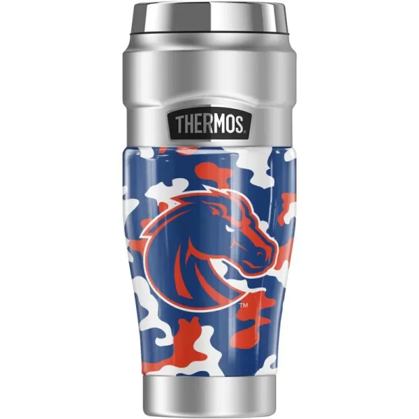 THERMOS SYRACUSE UNIVERSITY OFFICIAL Camo STAINLESS KING Stainless Steel Travel Tumbler Vacuum insulated ampamp Double Wall 16ozBOISE STATE UNIVERSITY