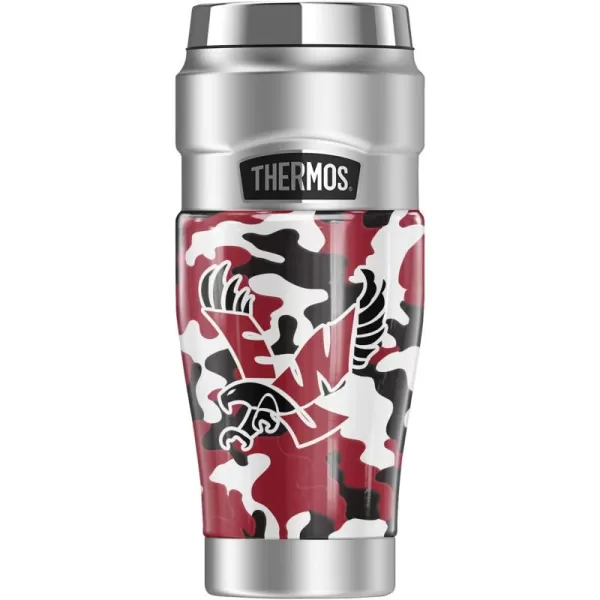 THERMOS SYRACUSE UNIVERSITY OFFICIAL Camo STAINLESS KING Stainless Steel Travel Tumbler Vacuum insulated ampamp Double Wall 16ozEASTERN WASHINGTON UNIVERSITY