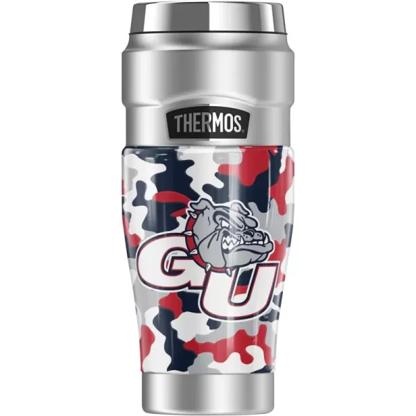 THERMOS SYRACUSE UNIVERSITY OFFICIAL Camo STAINLESS KING Stainless Steel Travel Tumbler Vacuum insulated ampamp Double Wall 16ozGONZAGA UNIVERSITY