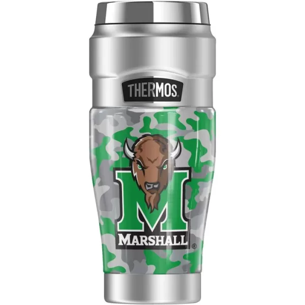 THERMOS SYRACUSE UNIVERSITY OFFICIAL Camo STAINLESS KING Stainless Steel Travel Tumbler Vacuum insulated ampamp Double Wall 16ozMARSHALL UNIVERSITY