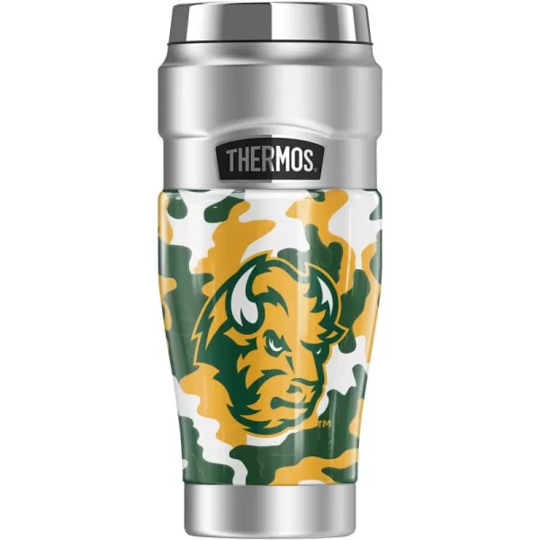 THERMOS SYRACUSE UNIVERSITY OFFICIAL Camo STAINLESS KING Stainless Steel Travel Tumbler Vacuum insulated ampamp Double Wall 16ozNORTH DAKOTA STATE UNIVERSITY