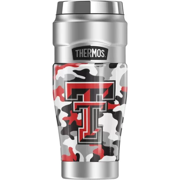 THERMOS SYRACUSE UNIVERSITY OFFICIAL Camo STAINLESS KING Stainless Steel Travel Tumbler Vacuum insulated ampamp Double Wall 16ozTEXAS TECH UNIVERSITY