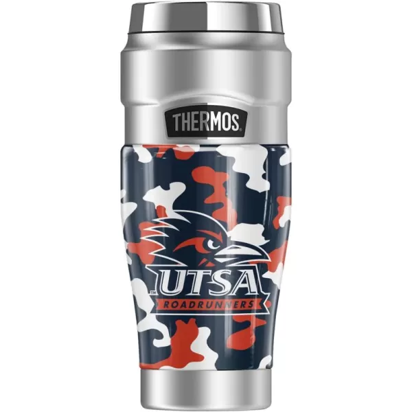 THERMOS SYRACUSE UNIVERSITY OFFICIAL Camo STAINLESS KING Stainless Steel Travel Tumbler Vacuum insulated ampamp Double Wall 16ozTHE UNIVERSITY OF TEXAS AT SAN ANTONIO