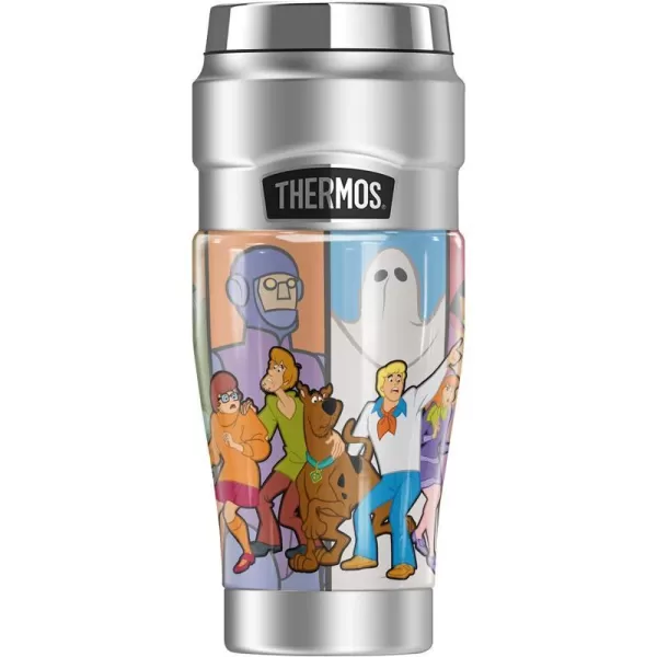 THERMOS ScoobyDoo Bad Guys STAINLESS KING Stainless Steel Travel Tumbler Vacuum insulated amp Double Wall 16ozTHERMOS ScoobyDoo Bad Guys STAINLESS KING Stainless Steel Travel Tumbler Vacuum insulated amp Double Wall 16oz