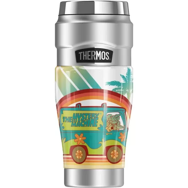 THERMOS ScoobyDoo The Mystery Machine Rainbow STAINLESS KING Stainless Steel Travel Tumbler Vacuum insulated amp Double Wall 16ozTHERMOS ScoobyDoo The Mystery Machine Rainbow STAINLESS KING Stainless Steel Travel Tumbler Vacuum insulated amp Double Wall 16oz