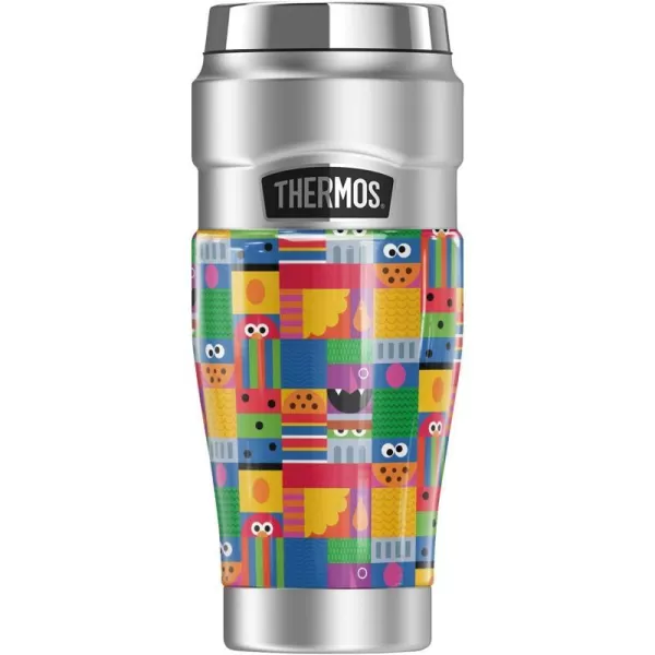 THERMOS Sesame Street Abstract Art Blocks STAINLESS KING Stainless Steel Travel Tumbler Vacuum insulated amp Double Wall 16ozTHERMOS Sesame Street Abstract Art Blocks STAINLESS KING Stainless Steel Travel Tumbler Vacuum insulated amp Double Wall 16oz