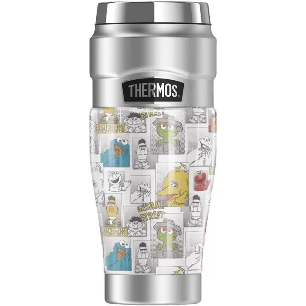 THERMOS Sesame Street Character Comic Panels STAINLESS KING Stainless Steel Travel Tumbler Vacuum insulated amp Double Wall 16ozTHERMOS Sesame Street Character Comic Panels STAINLESS KING Stainless Steel Travel Tumbler Vacuum insulated amp Double Wall 16oz