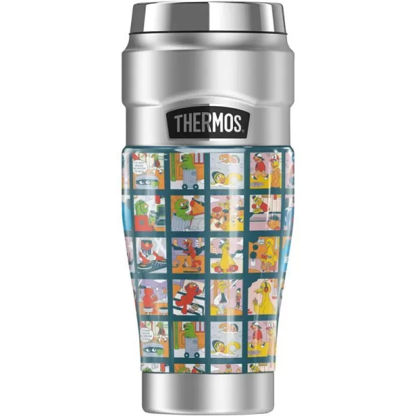 THERMOS Sesame Street Character Envrionment Squares STAINLESS KING Stainless Steel Travel Tumbler Vacuum insulated amp Double Wall 16ozTHERMOS Sesame Street Character Envrionment Squares STAINLESS KING Stainless Steel Travel Tumbler Vacuum insulated amp Double Wall 16oz