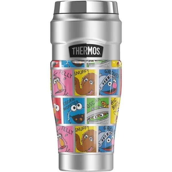 THERMOS Sesame Street Character Named Blocks STAINLESS KING Stainless Steel Travel Tumbler Vacuum insulated amp Double Wall 16ozTHERMOS Sesame Street Character Named Blocks STAINLESS KING Stainless Steel Travel Tumbler Vacuum insulated amp Double Wall 16oz