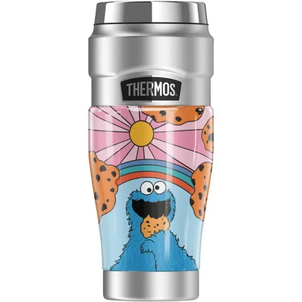 THERMOS Sesame Street Cookie Monster Sunrise STAINLESS KING Stainless Steel Travel Tumbler Vacuum insulated amp Double Wall 16ozTHERMOS Sesame Street Cookie Monster Sunrise STAINLESS KING Stainless Steel Travel Tumbler Vacuum insulated amp Double Wall 16oz