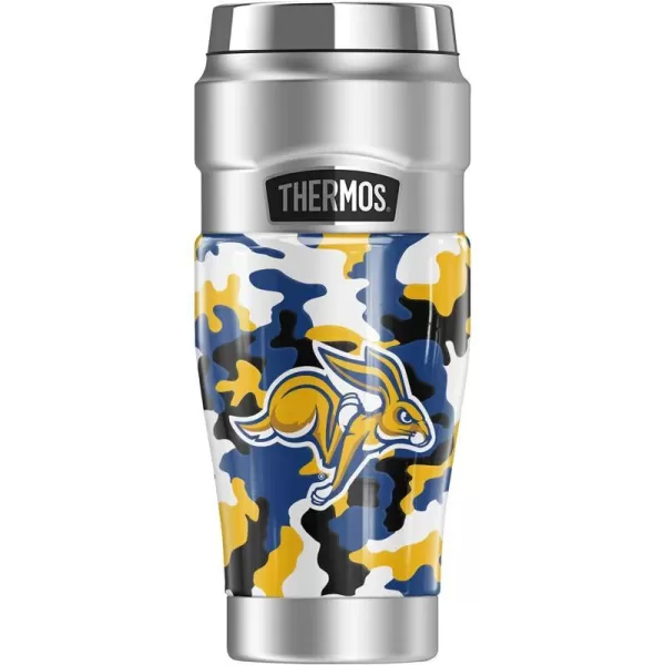 THERMOS South Dakota State University OFFICIAL Camo STAINLESS KING Stainless Steel Travel Tumbler Vacuum insulated amp Double Wall 16oz16 oz Tumbler Camo