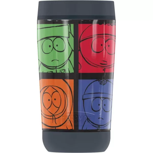 THERMOS South Park Cartman Stan Kyle Kenny Town Pose GUARDIAN COLLECTION Stainless Steel Travel Tumbler Vacuum insulated amp Double Wall 12 oz12 oz Tumbler CARTMAN STAN KYLE KENNY COLLAGE