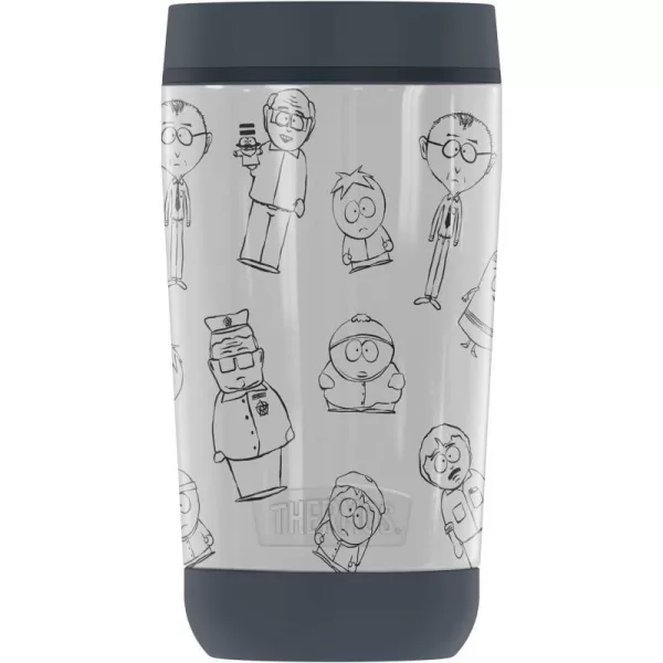 THERMOS South Park Cartman Stan Kyle Kenny Town Pose GUARDIAN COLLECTION Stainless Steel Travel Tumbler Vacuum insulated amp Double Wall 12 oz12 oz Tumbler SOUTH PARK SKETCHED