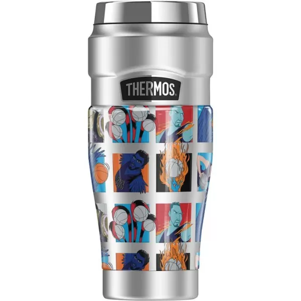 THERMOS Space Jam A New Legacy Goon Character Tile Pattern STAINLESS KING Stainless Steel Travel Tumbler Vacuum insulated amp Double Wall 16oz16 oz Tumbler GOON CHARACTER