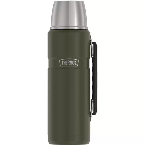 THERMOS Stainless King VacuumInsulated Beverage Bottle 40 Ounce Rustic Red40 Ounce Army Green