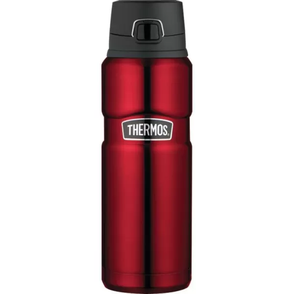 THERMOS Stainless King VacuumInsulated Drink Bottle 24 Ounce Rustic RedCranberry