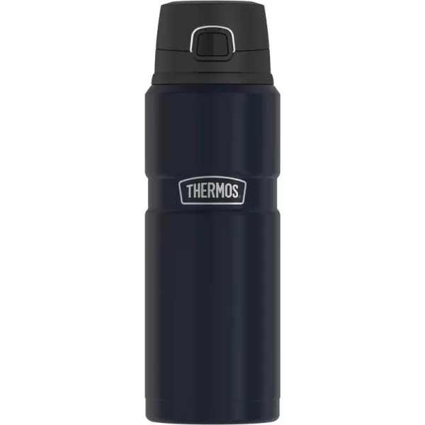 THERMOS Stainless King VacuumInsulated Drink Bottle 24 Ounce Rustic RedMidnight Blue