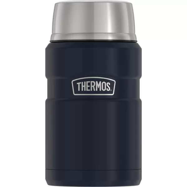 THERMOS Stainless King VacuumInsulated Food Jar 24 Ounce Midnight BlueMidnight Blue