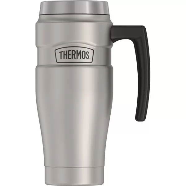 THERMOS Stainless King VacuumInsulated Travel Mug 16 Ounce Rustic RedMatte Steel