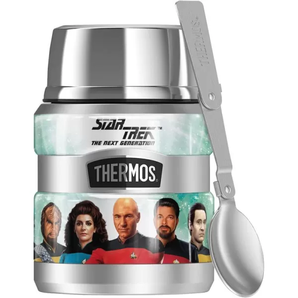 THERMOS Star Trek Next Generation Crew STAINLESS KING Stainless Steel Food Jar with Folding Spoon Vacuum insulated amp Double Wall 16ozTHERMOS Star Trek Next Generation Crew STAINLESS KING Stainless Steel Food Jar with Folding Spoon Vacuum insulated amp Double Wall 16oz