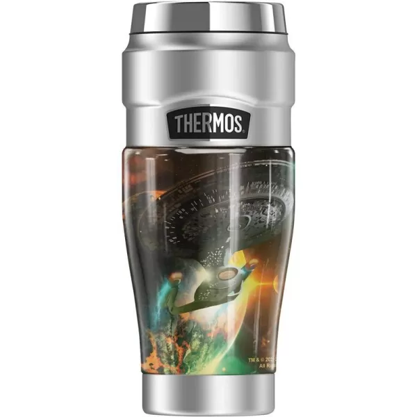 THERMOS Star Trek Next Generation Enterprise STAINLESS KING Stainless Steel Travel Tumbler Vacuum insulated amp Double Wall 16ozTHERMOS Star Trek Next Generation Enterprise STAINLESS KING Stainless Steel Travel Tumbler Vacuum insulated amp Double Wall 16oz