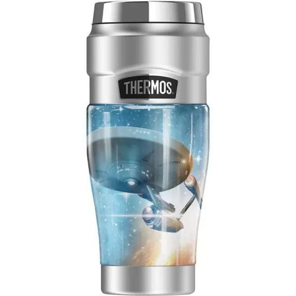 THERMOS Star Trek The Final Frontier STAINLESS KING Stainless Steel Travel Tumbler Vacuum insulated amp Double Wall 16ozTHERMOS Star Trek The Final Frontier STAINLESS KING Stainless Steel Travel Tumbler Vacuum insulated amp Double Wall 16oz