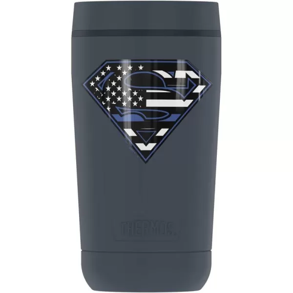 THERMOS Superman Thin Blue Line Flag Shield Logo GUARDIAN COLLECTION Stainless Steel Travel Tumbler Vacuum insulated amp Double Wall 12oz12 oz Tumbler Thin Blue Line Flag Shield Logo