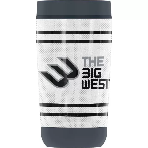 THERMOS The Big West OFFICIAL Big West Jersey Stripes Black GUARDIAN COLLECTION Stainless Steel Travel Tumbler Vacuum insulated amp Double Wall 12 oz12 oz Tumbler BIG WEST JERSEY STRIPES WHITE