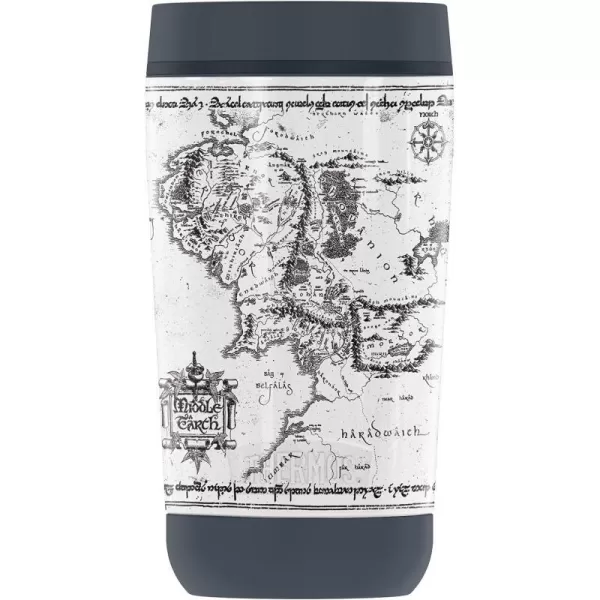 THERMOS The Lord Of The Rings The Green Dragon GUARDIAN COLLECTION Stainless Steel Travel Tumbler Vacuum insulated amp Double Wall 12oz1 Count Pack of 1 METALLIC MIDDLE EARTH MAP